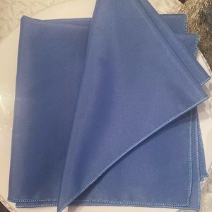 Dinner Napkins - hydrangea blue-50 total set- 100% polyester- measure 17” x 17”